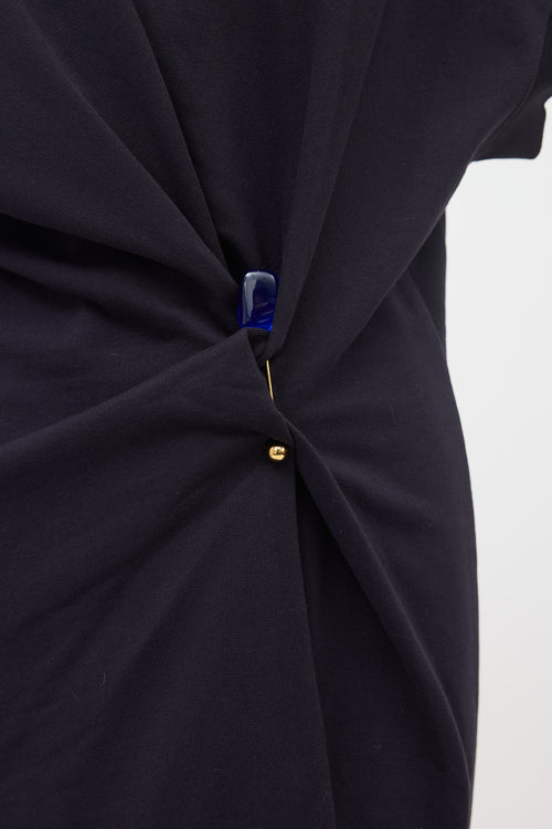 Dries Van Noten Halka Embellished Sweatshirt Dress