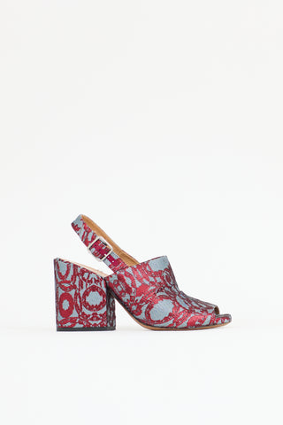 Dries Van Noten Jacquard Slingback Sandal