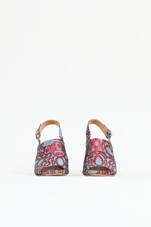 Dries Van Noten Jacquard Slingback Sandal