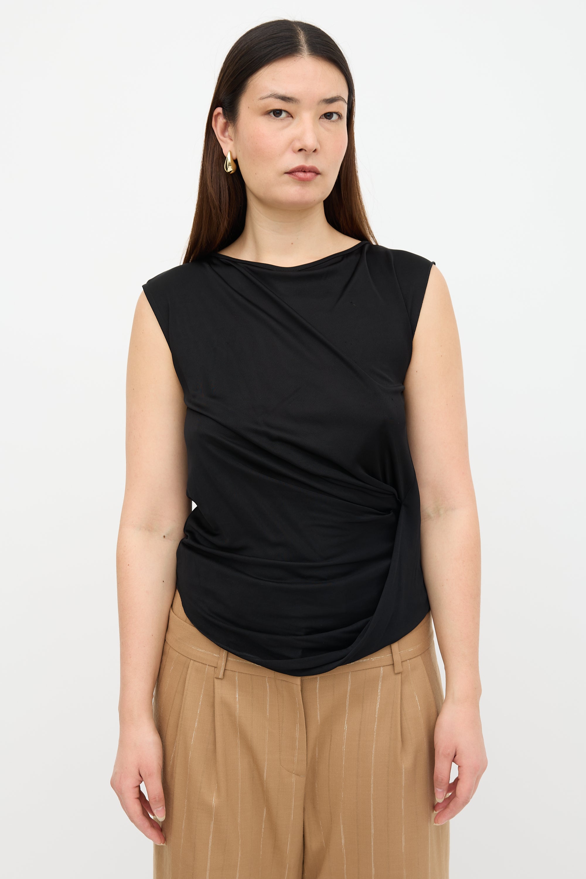 Dries Van Noten Knit Draped Top