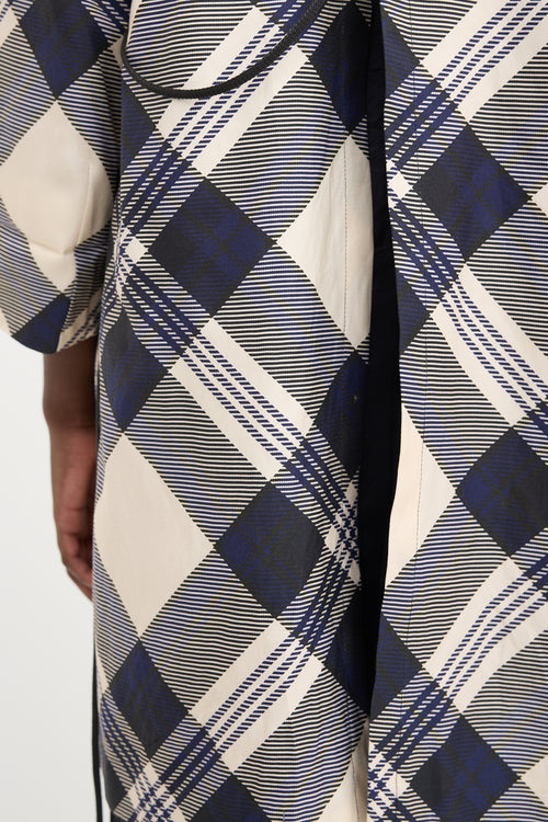 Dries Van Noten Plaid Duster Coat