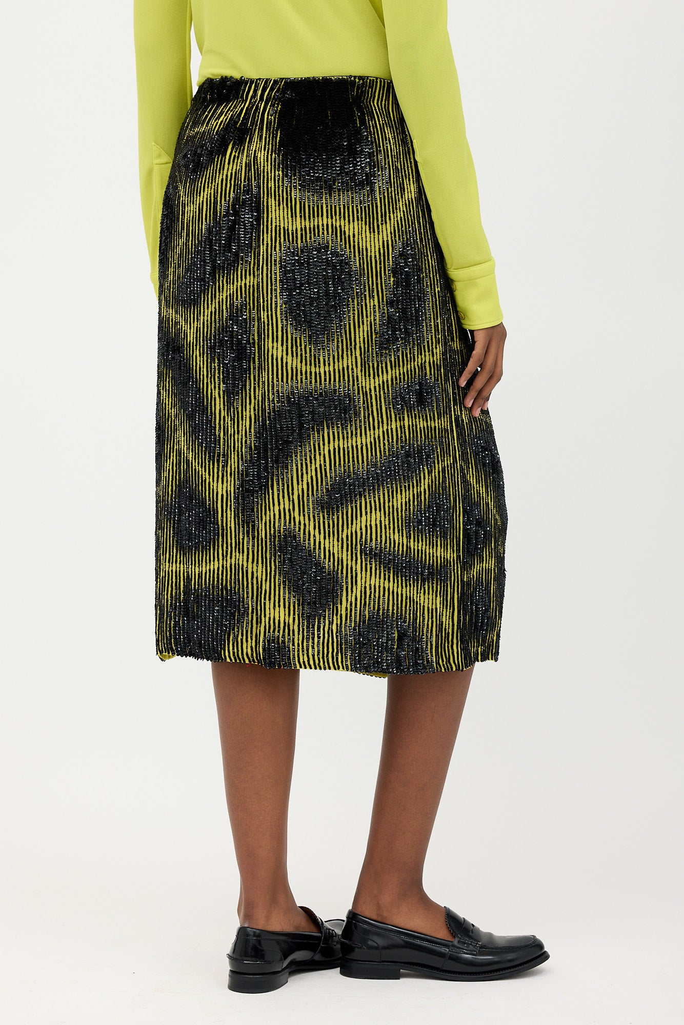 Dries Van Noten Sequin Patterned Skirt