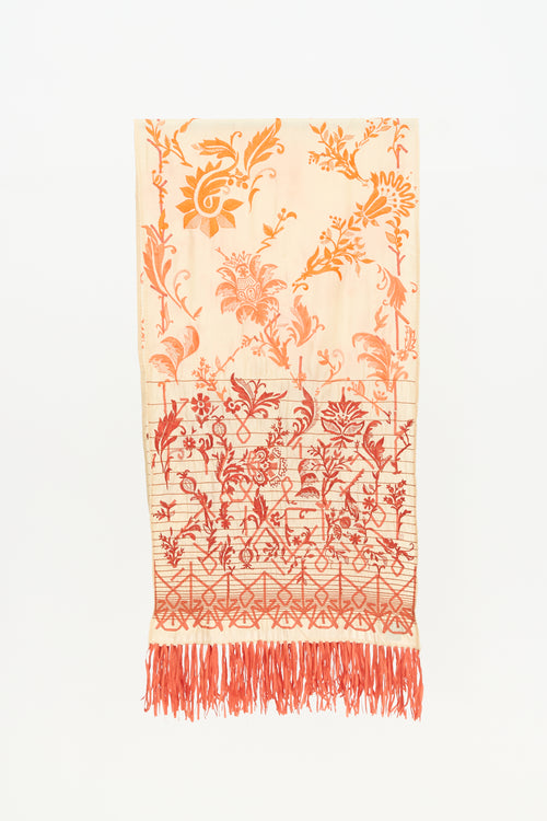 Dries Van Noten Silk Embroidered Scarf