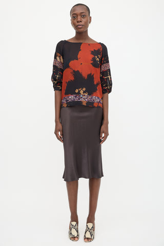 Dries Van Noten Silk Printed Blouse