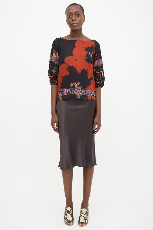 Dries Van Noten Silk Printed Blouse