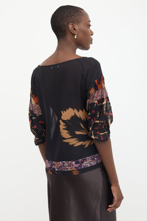 Dries Van Noten Silk Printed Blouse