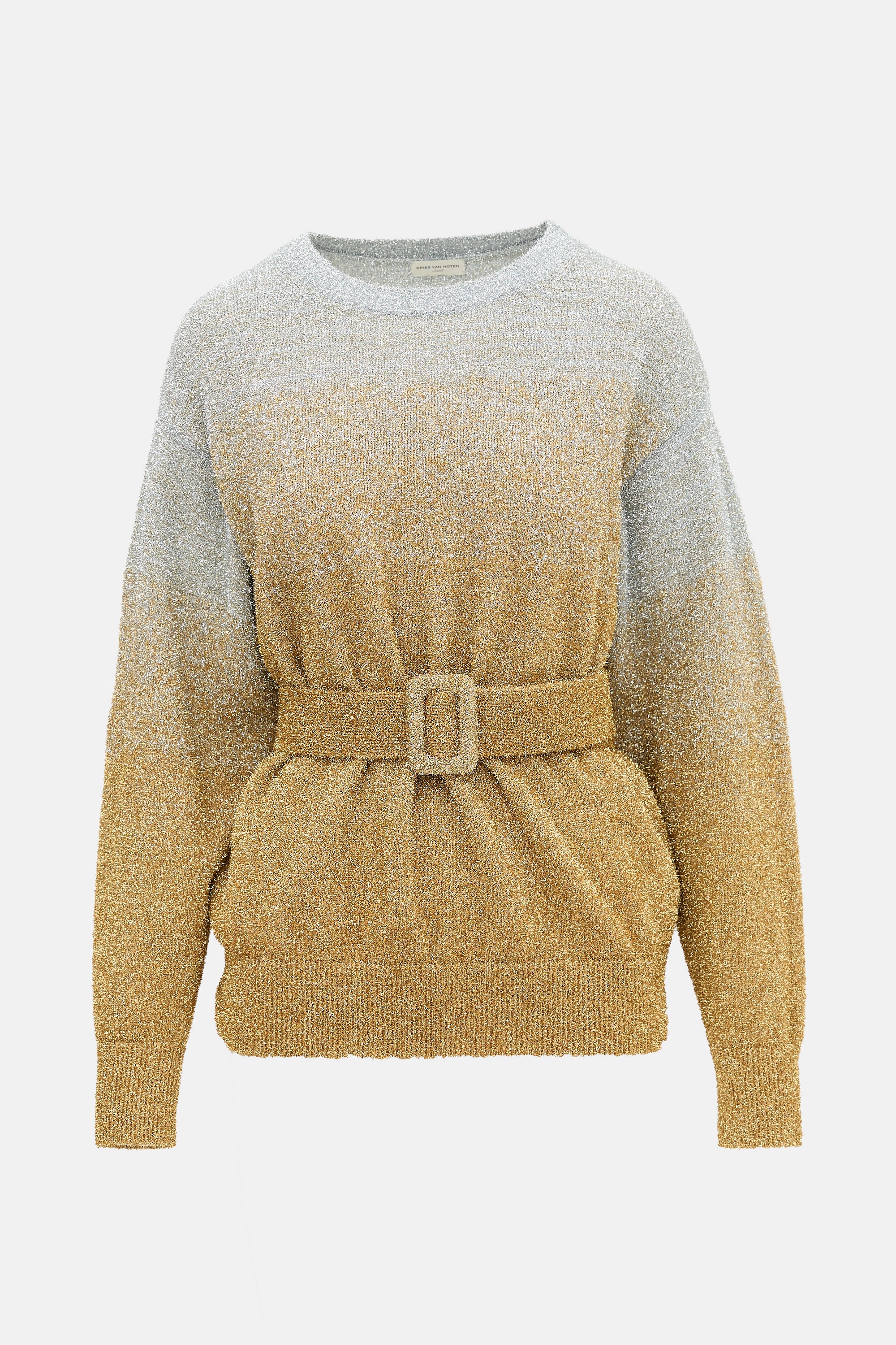 Dries Van Noten Tinsel Belted Sweater