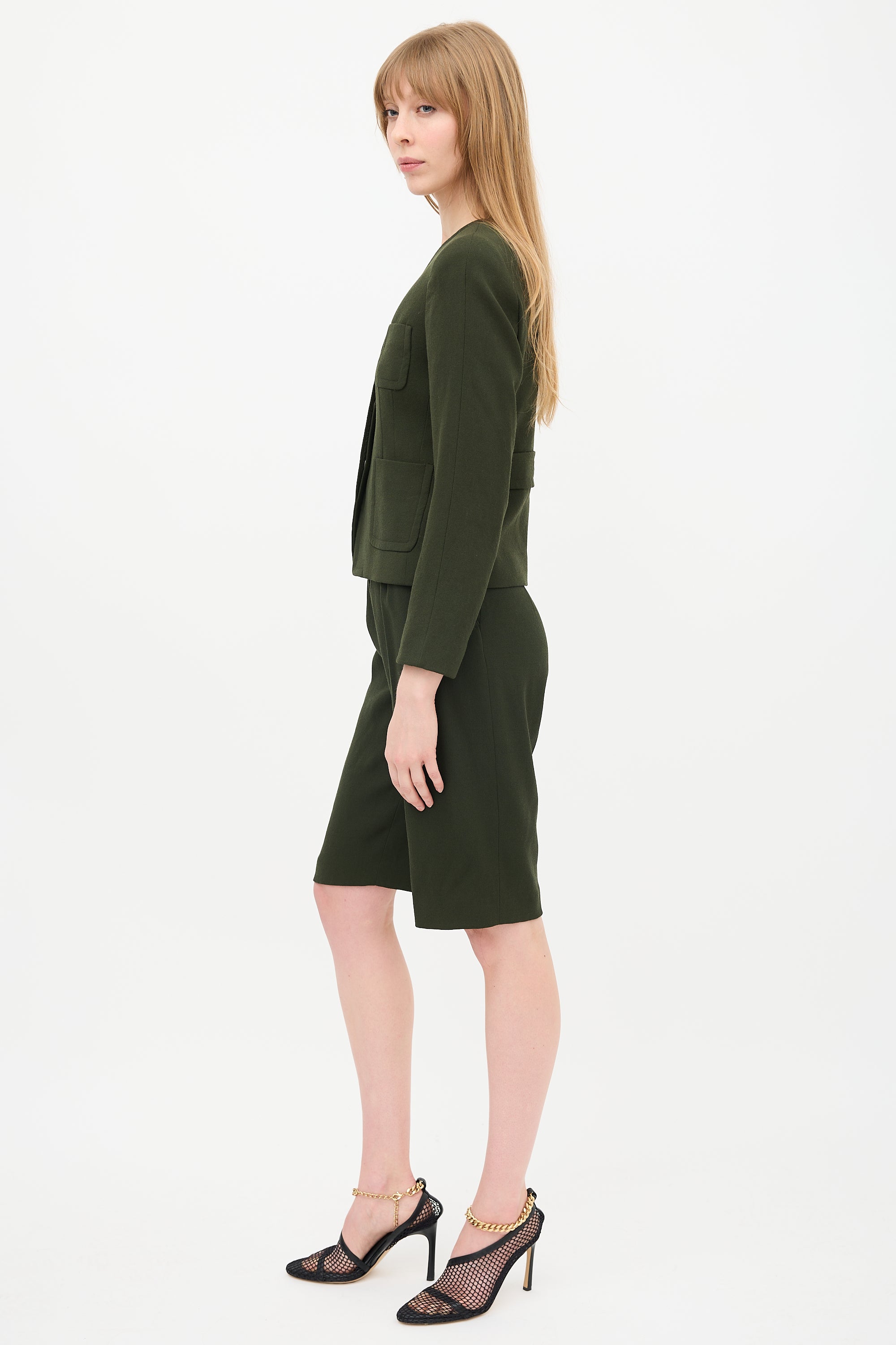 Dries Van Noten Wool Crepe Jacket