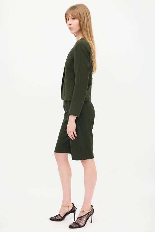 Dries Van Noten Wool Crepe Jacket