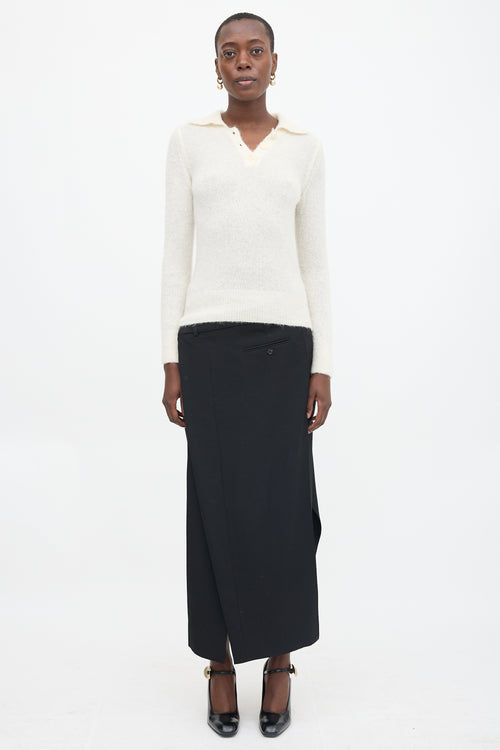 Dries Van Noten Wool Polo Sweater
