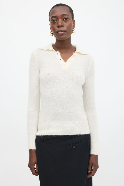 Dries Van Noten Wool Polo Sweater