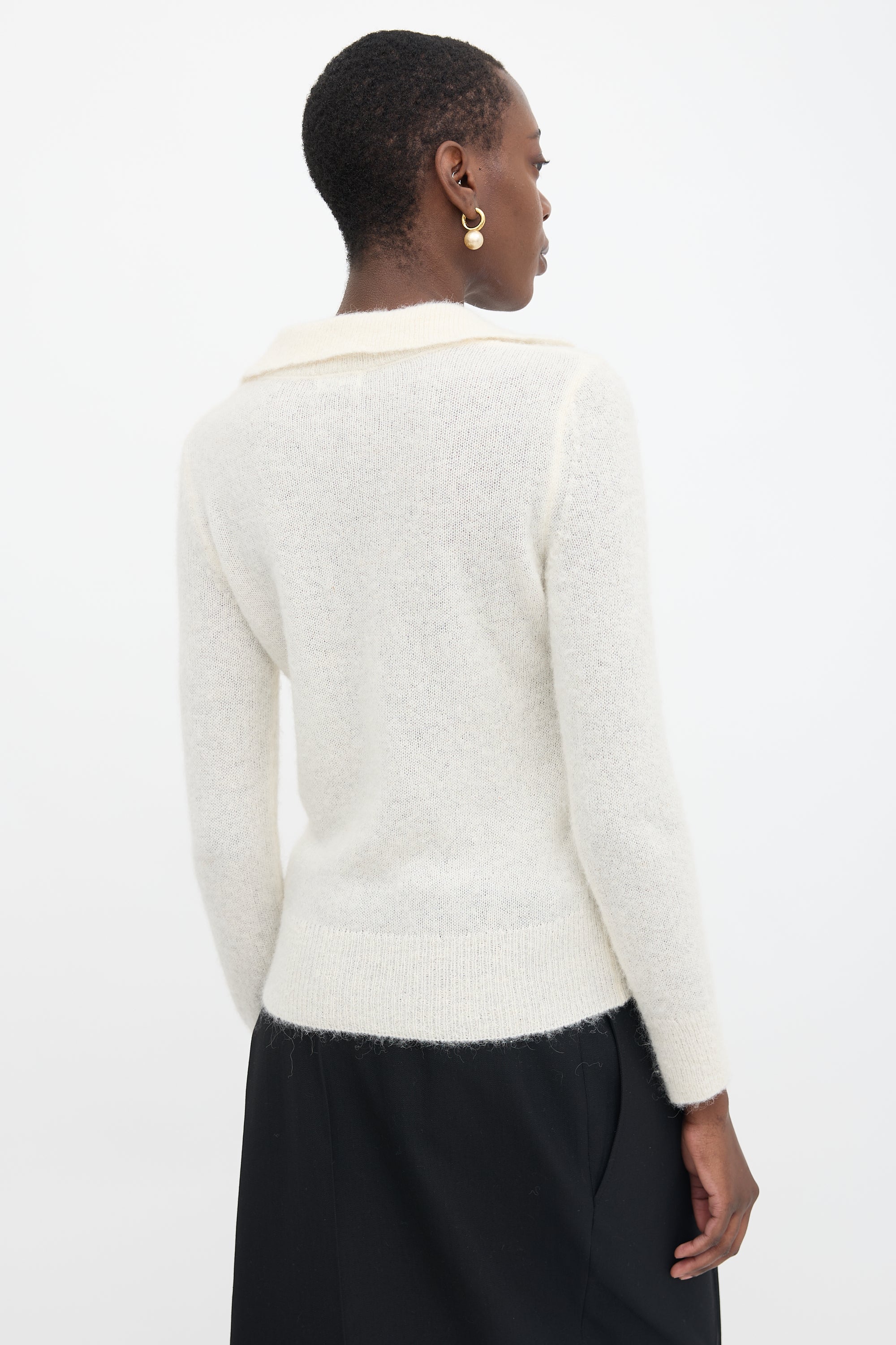 Dries Van Noten Wool Polo Sweater