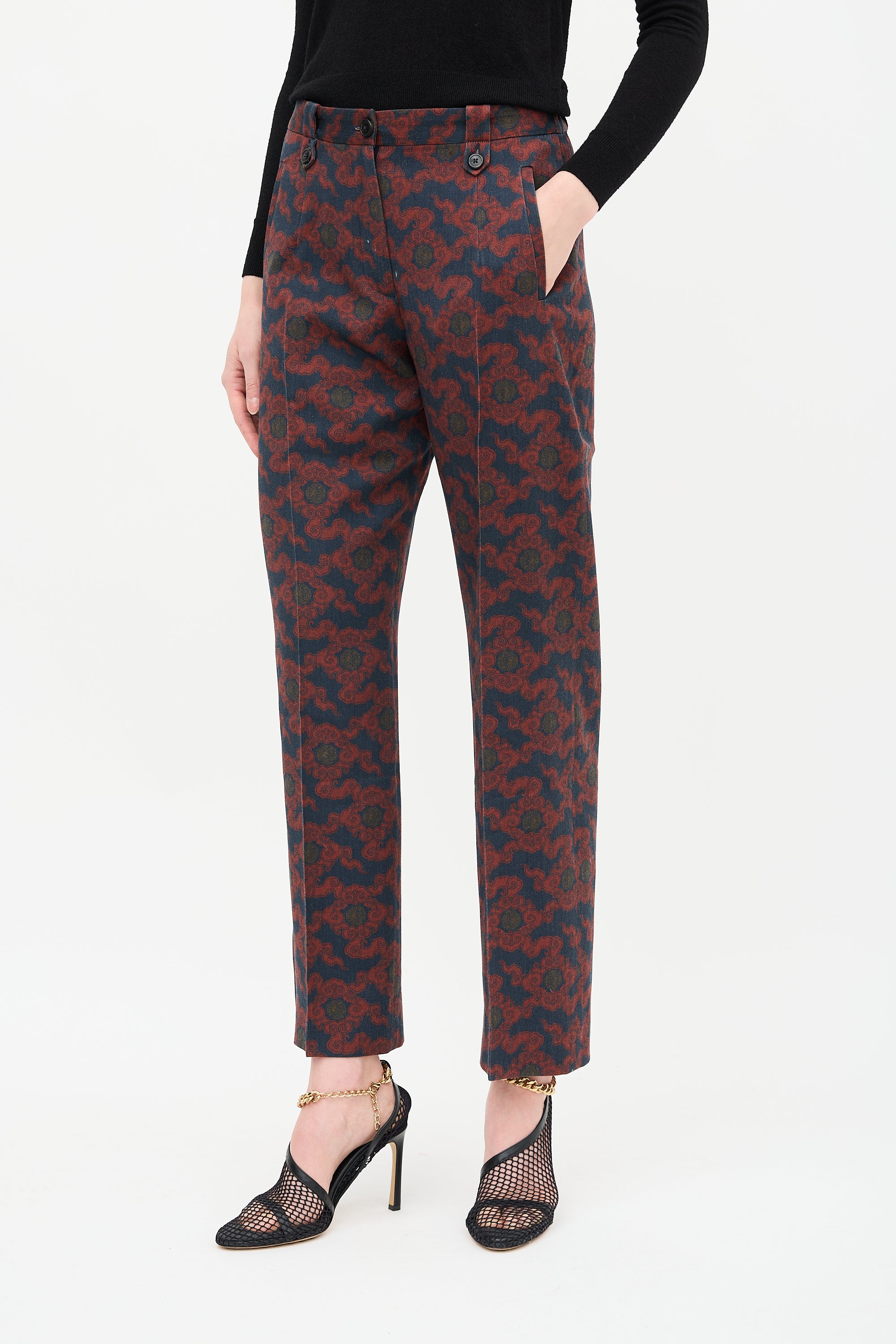 Dries Van Noten Wool Tapestry Trouser