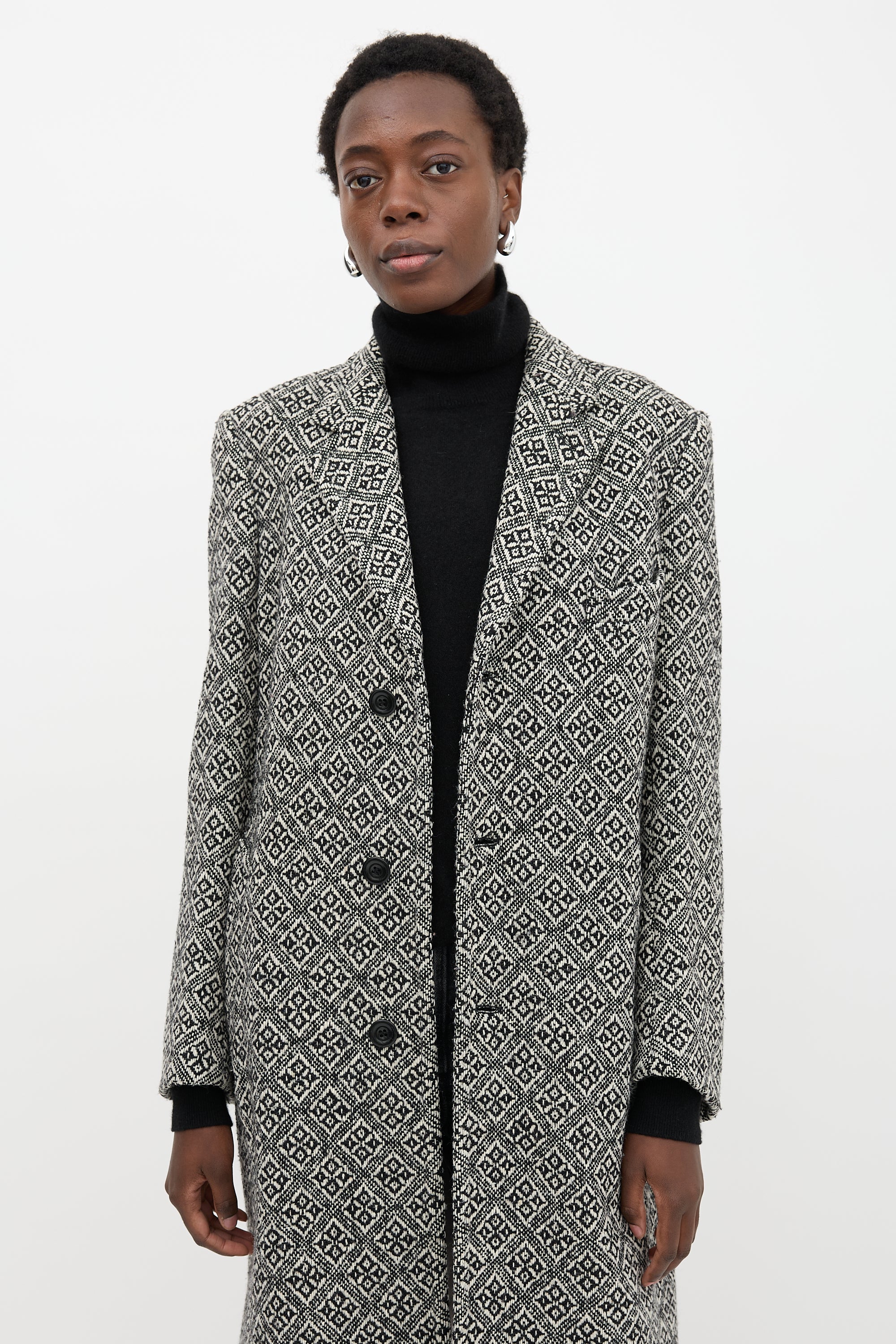 Dries Van Noten Woven Patterned Coat