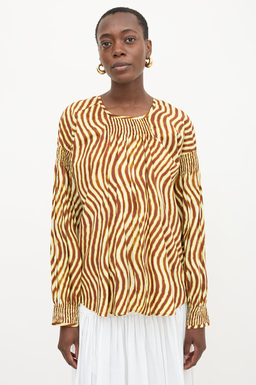 Dries Van Noten X Len Lye Printed Blouse