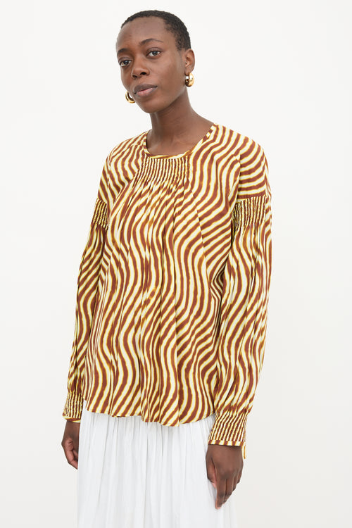 Dries Van Noten X Len Lye Printed Blouse