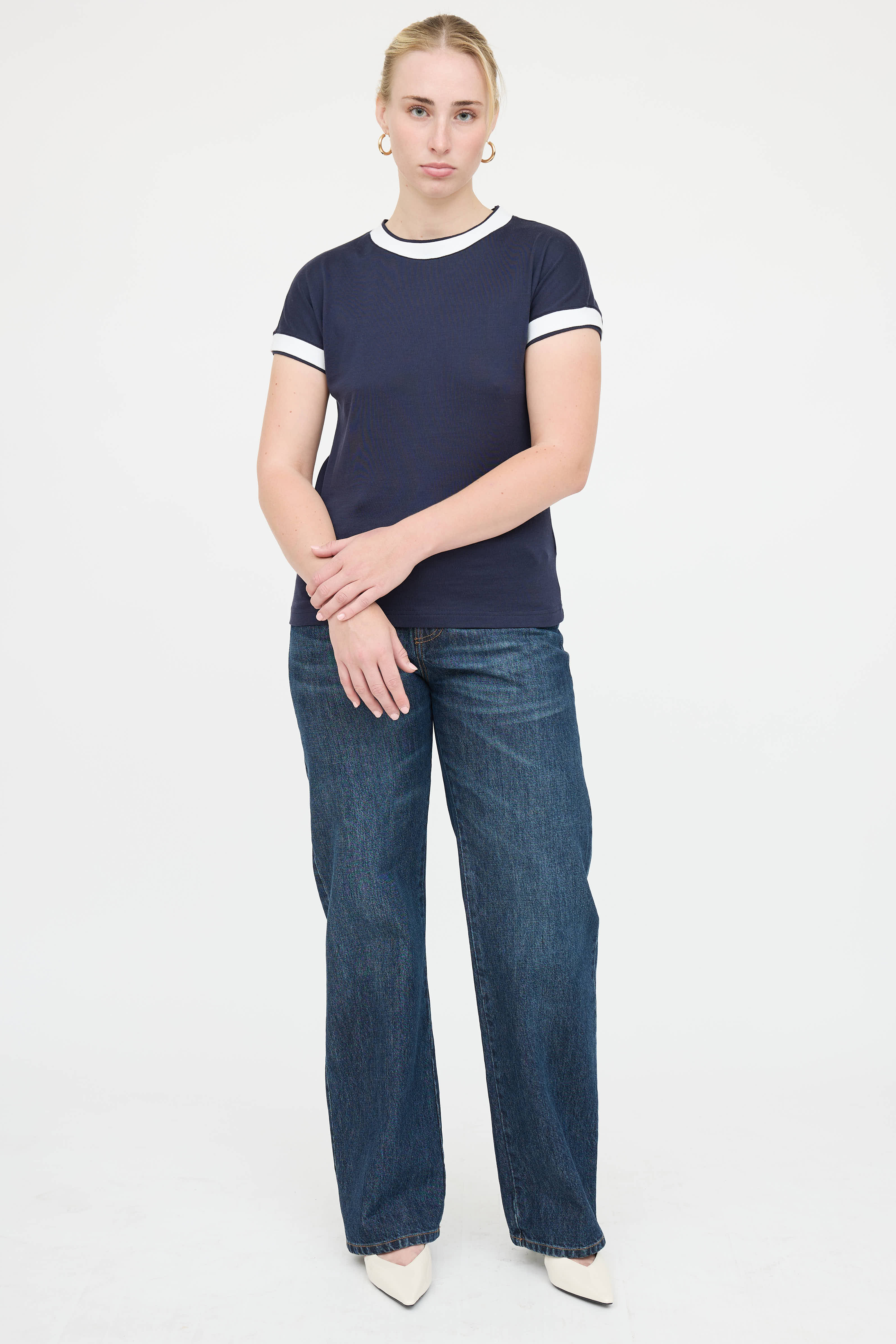 Eleventy Cotton Ringer T-Shirt