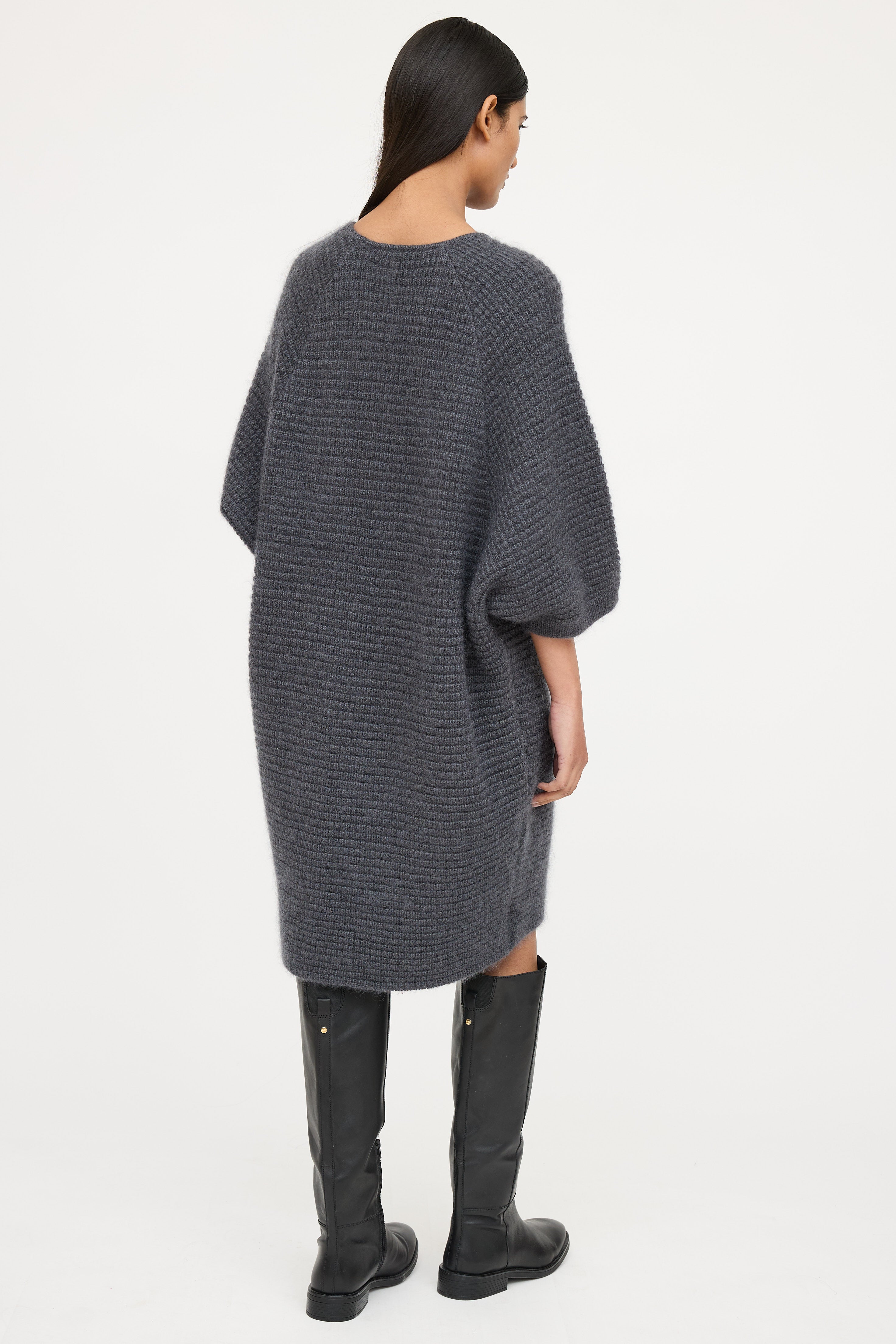 Eleventy Wool Knit Sweater Dress