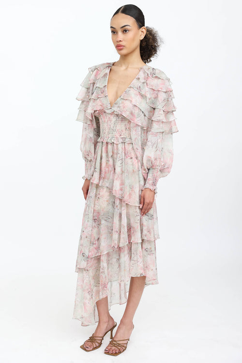 Elliatt Monica Ruffle Maxi Dress