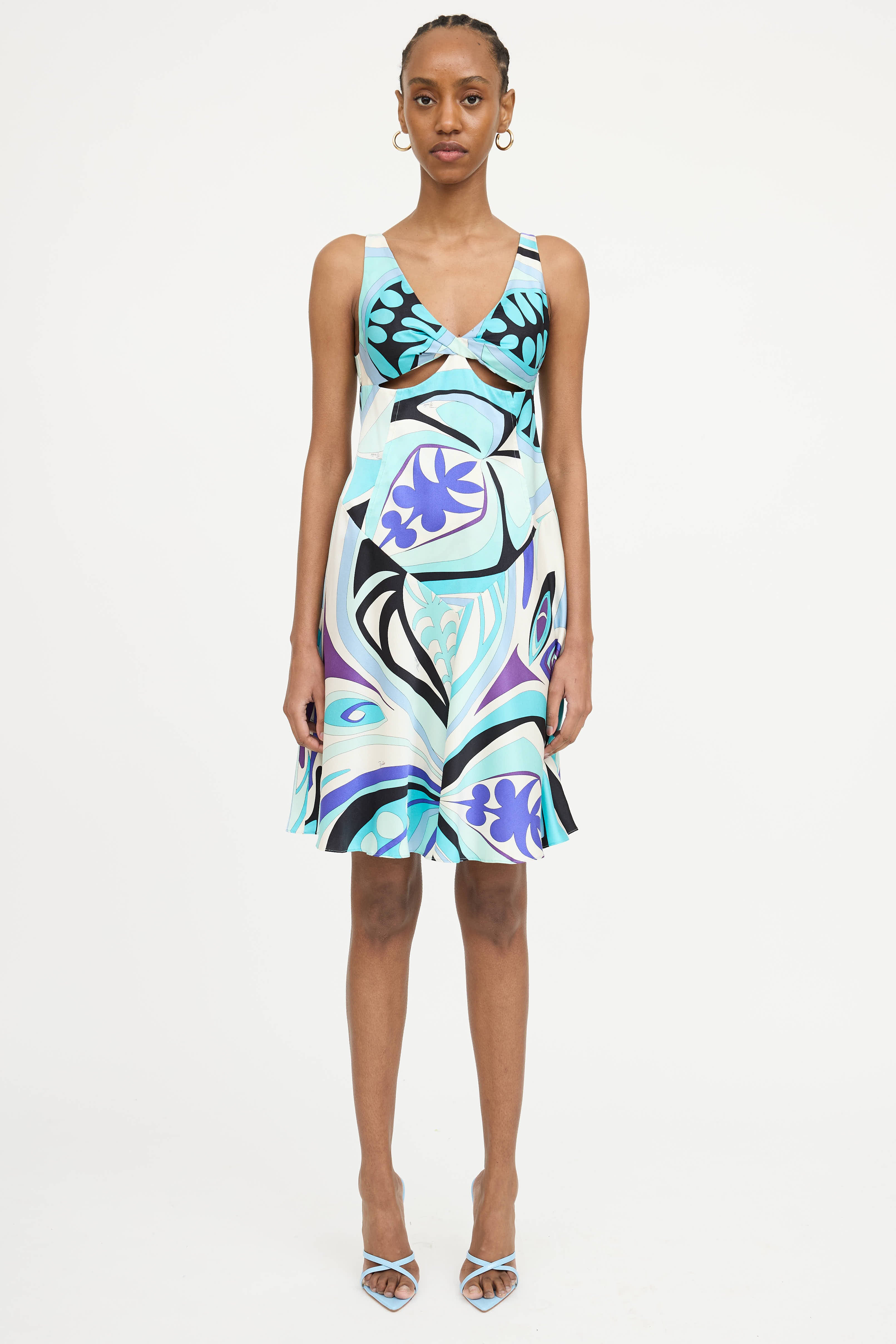 Emilio Pucci Printed Cutout Dress