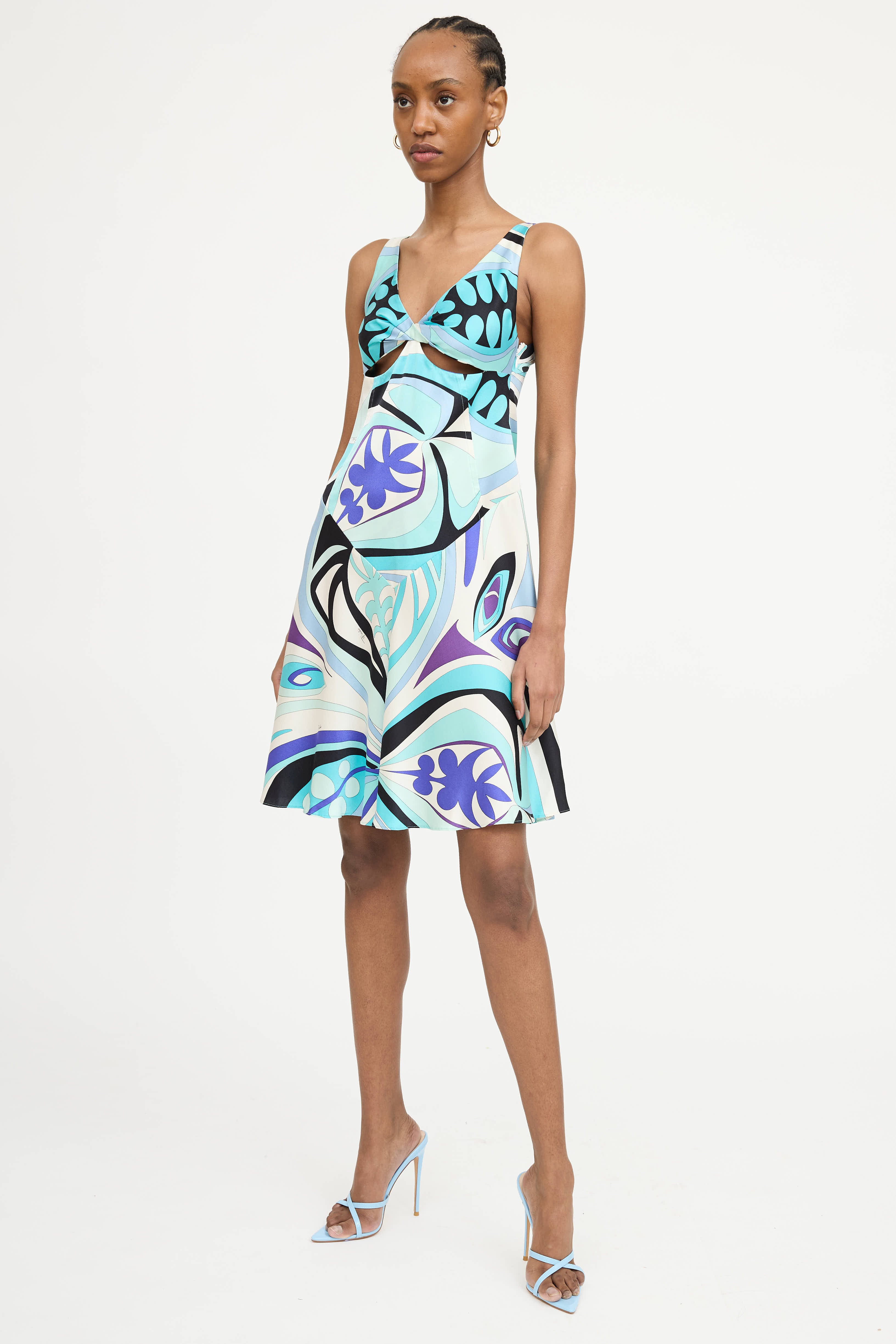 Emilio Pucci Printed Cutout Dress