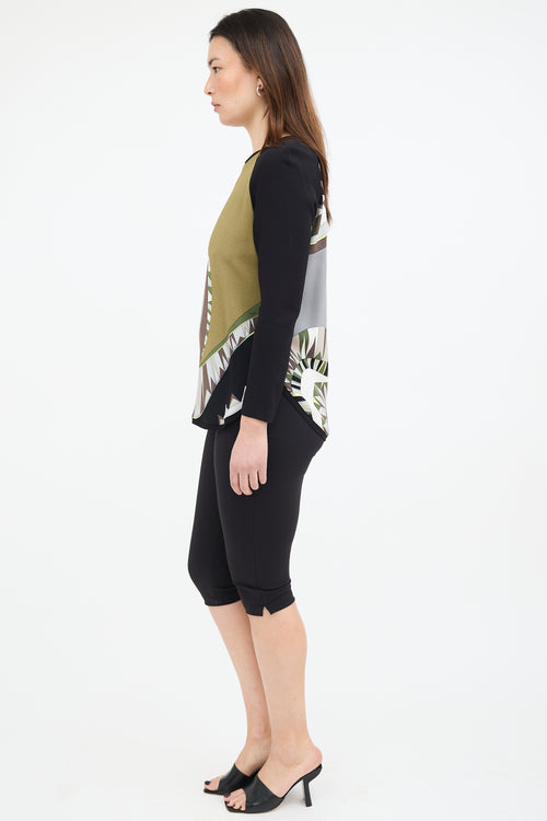 Emilio Pucci Knit Geometric Print Top