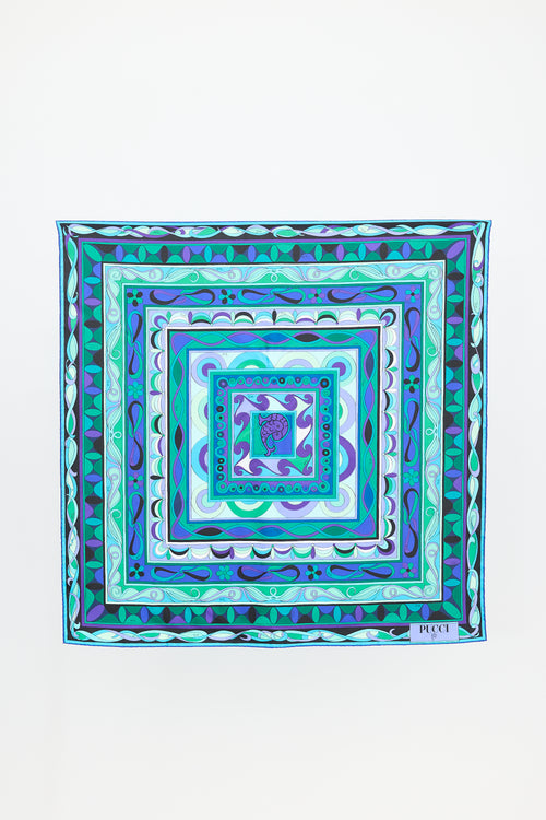 Emilio Pucci Twill Printed Square Scarf
