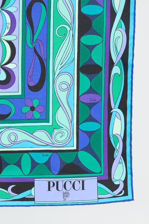 Emilio Pucci Twill Printed Square Scarf