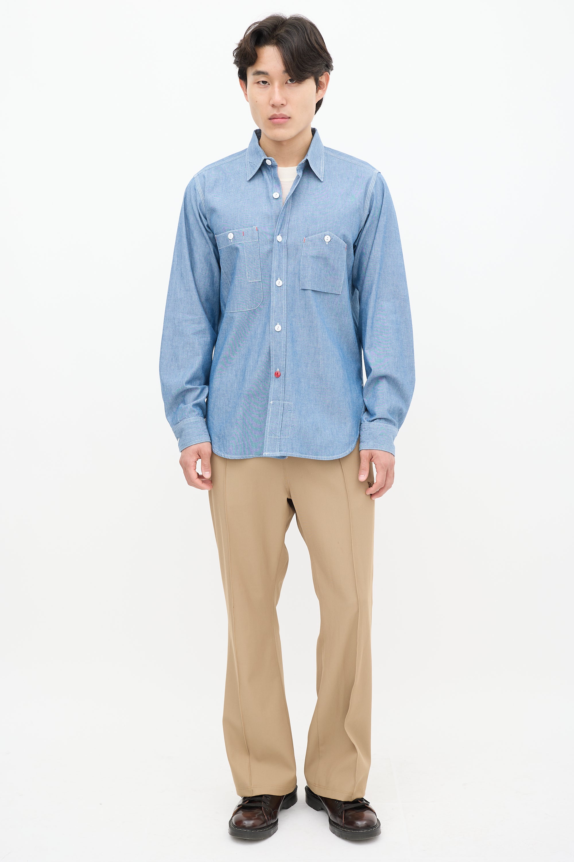 Engineered Garments Blue Chambray Shirt
