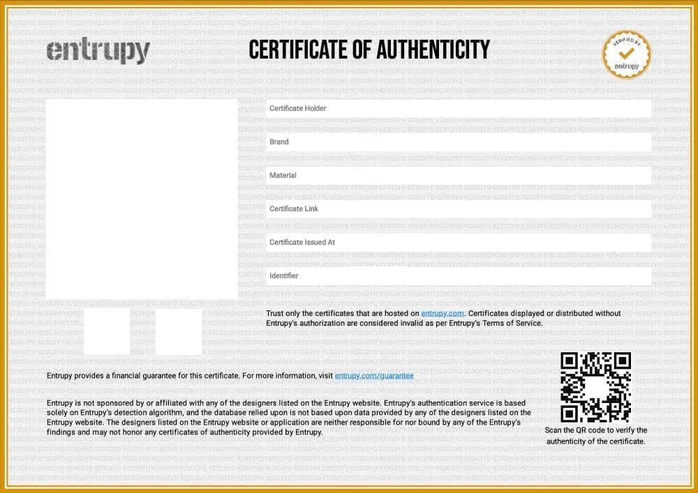 Certificate of Authenticity - Hermes