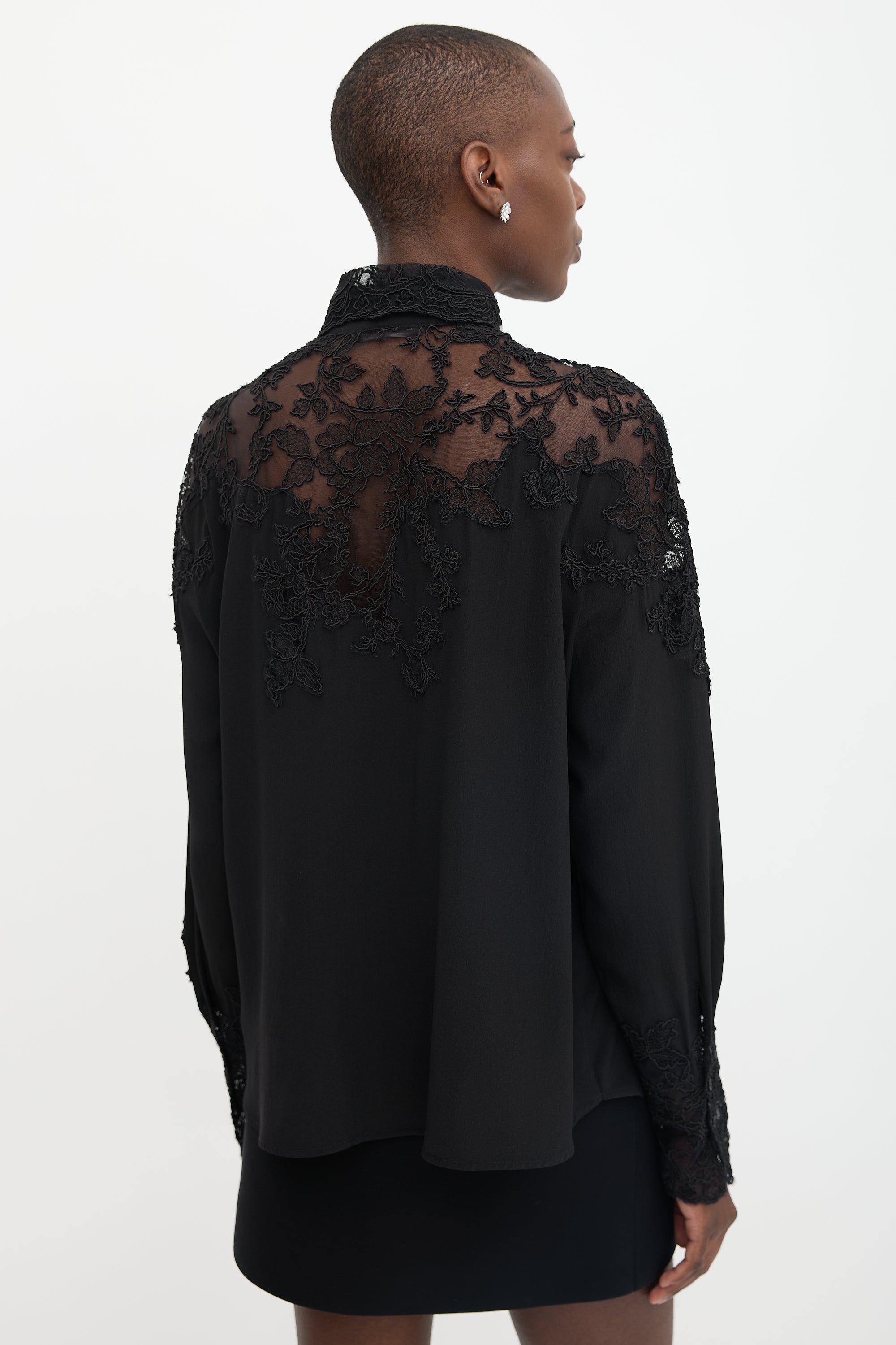 Ermanno Scervino Lace Panel Shirt