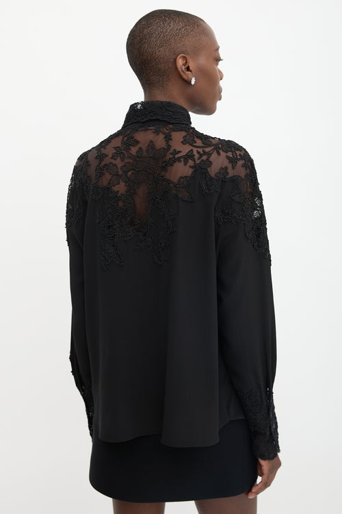Ermanno Scervino Lace Panel Shirt