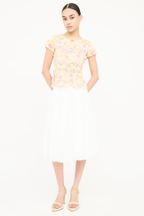 Escada Lace Panel Shirt