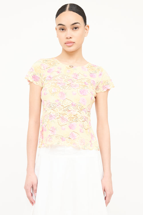 Escada Lace Panel Shirt