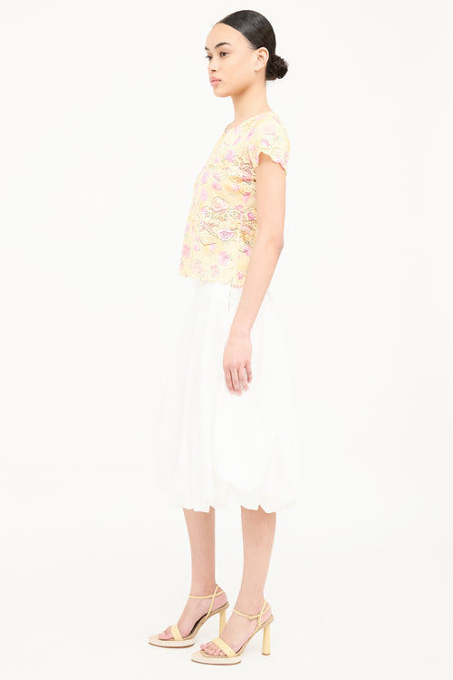 Escada Lace Panel Shirt