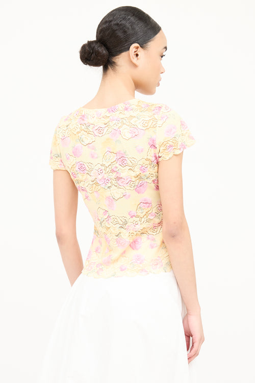 Escada Lace Panel Shirt