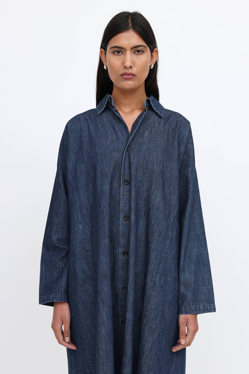 Eskandar Oversized Shirt Dress