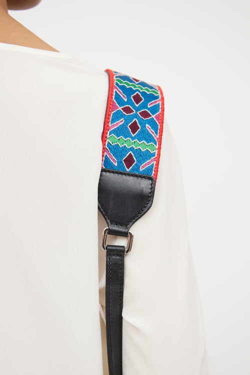 Etro Blue Denim & Paisley Crossbody Bag