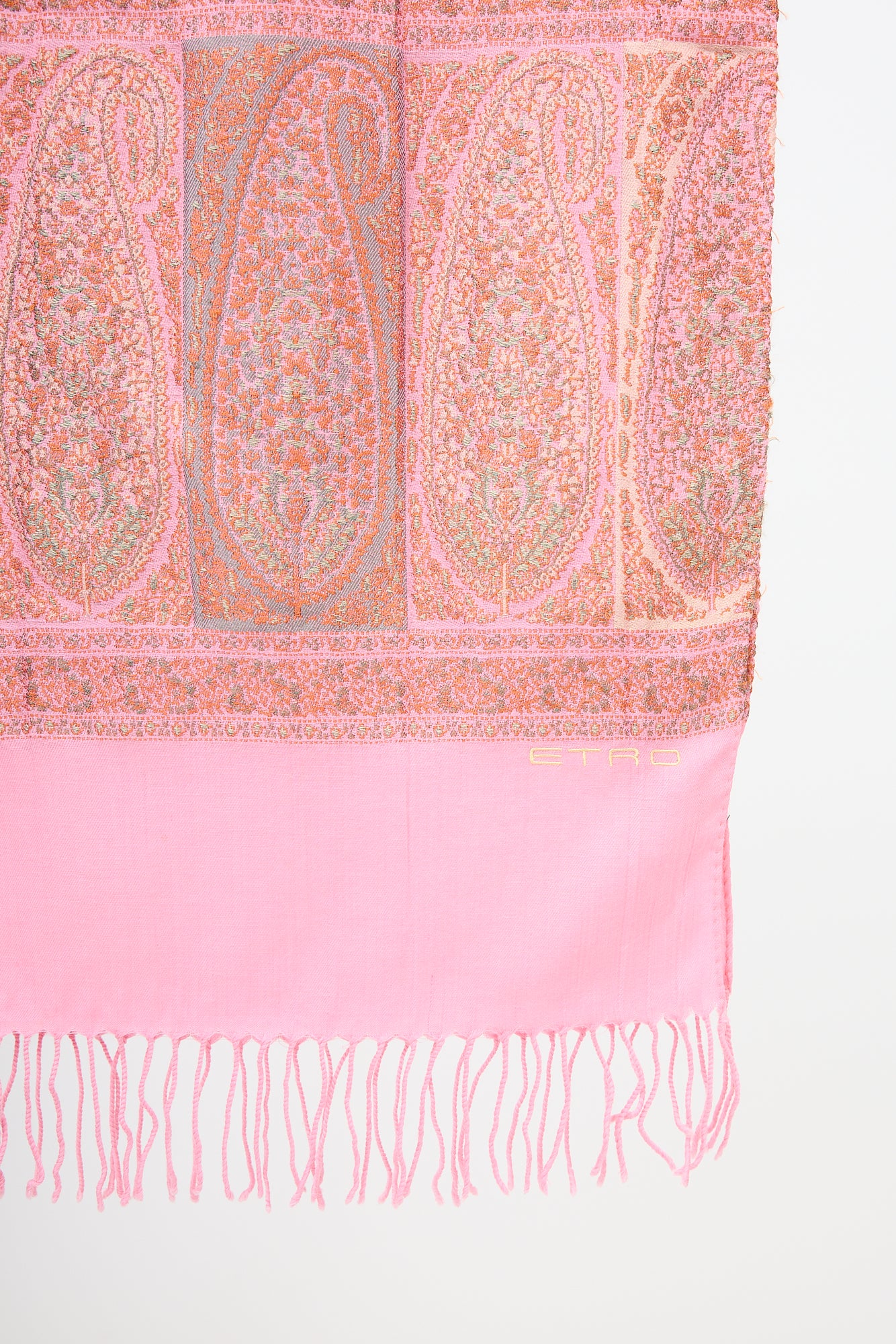 Etro Wool Paisley Jacquard Scarf