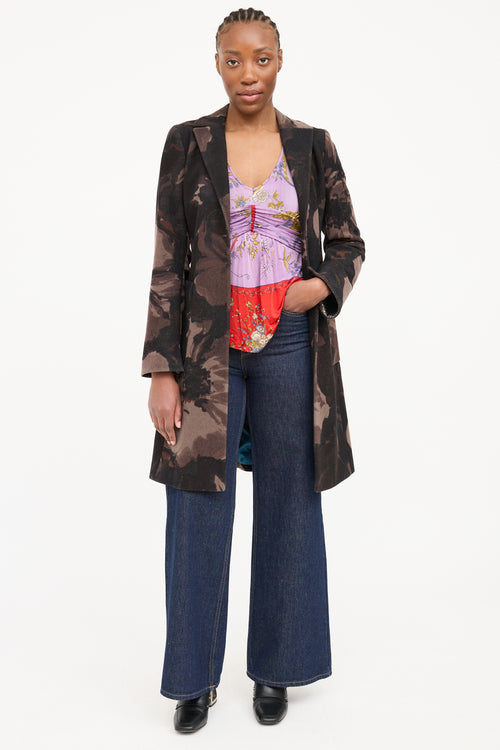 Etro Wool Floral Coat