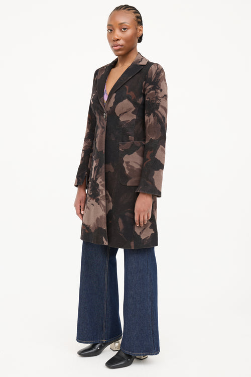 Etro Wool Floral Coat