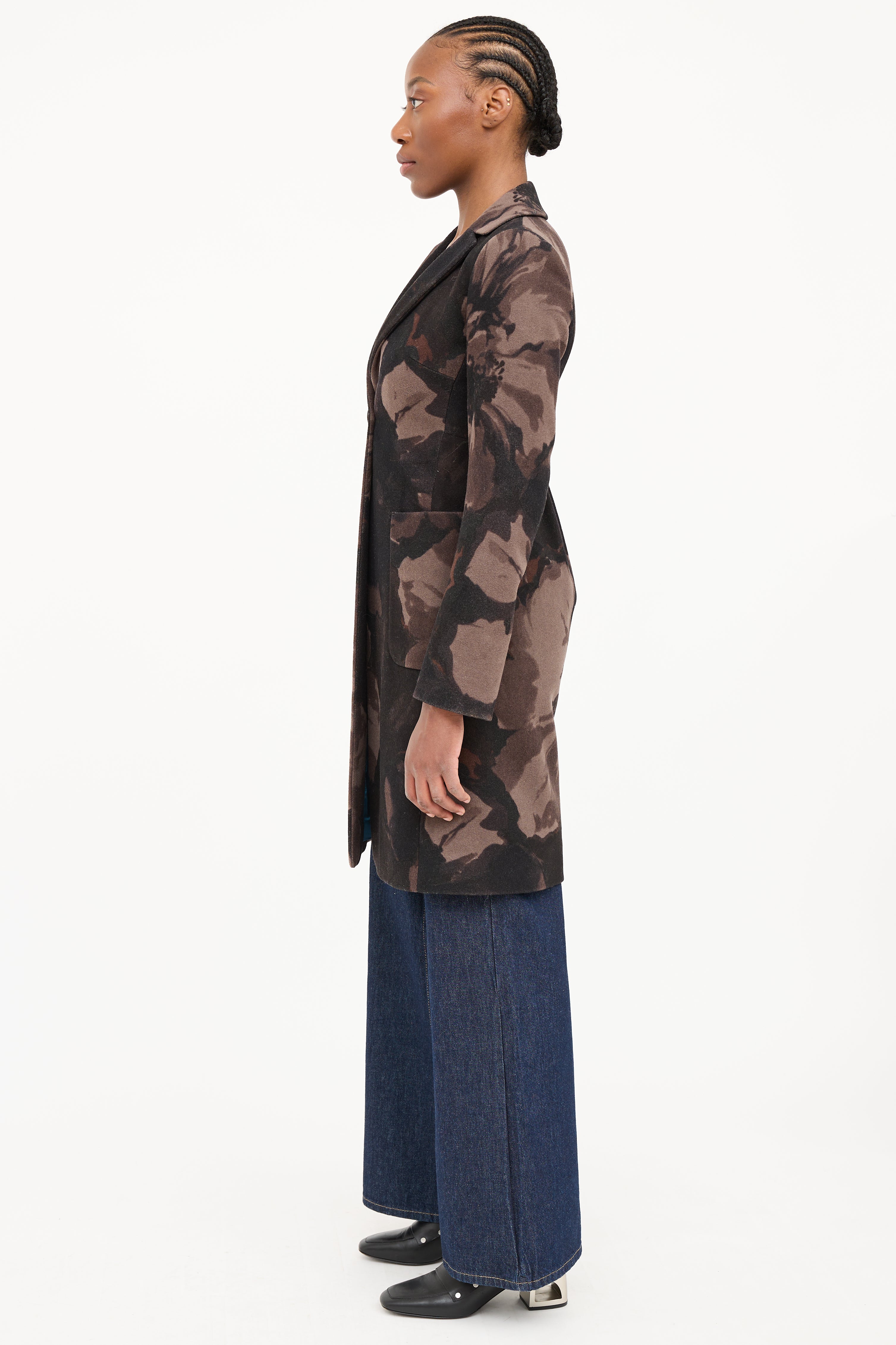 Etro Wool Floral Coat