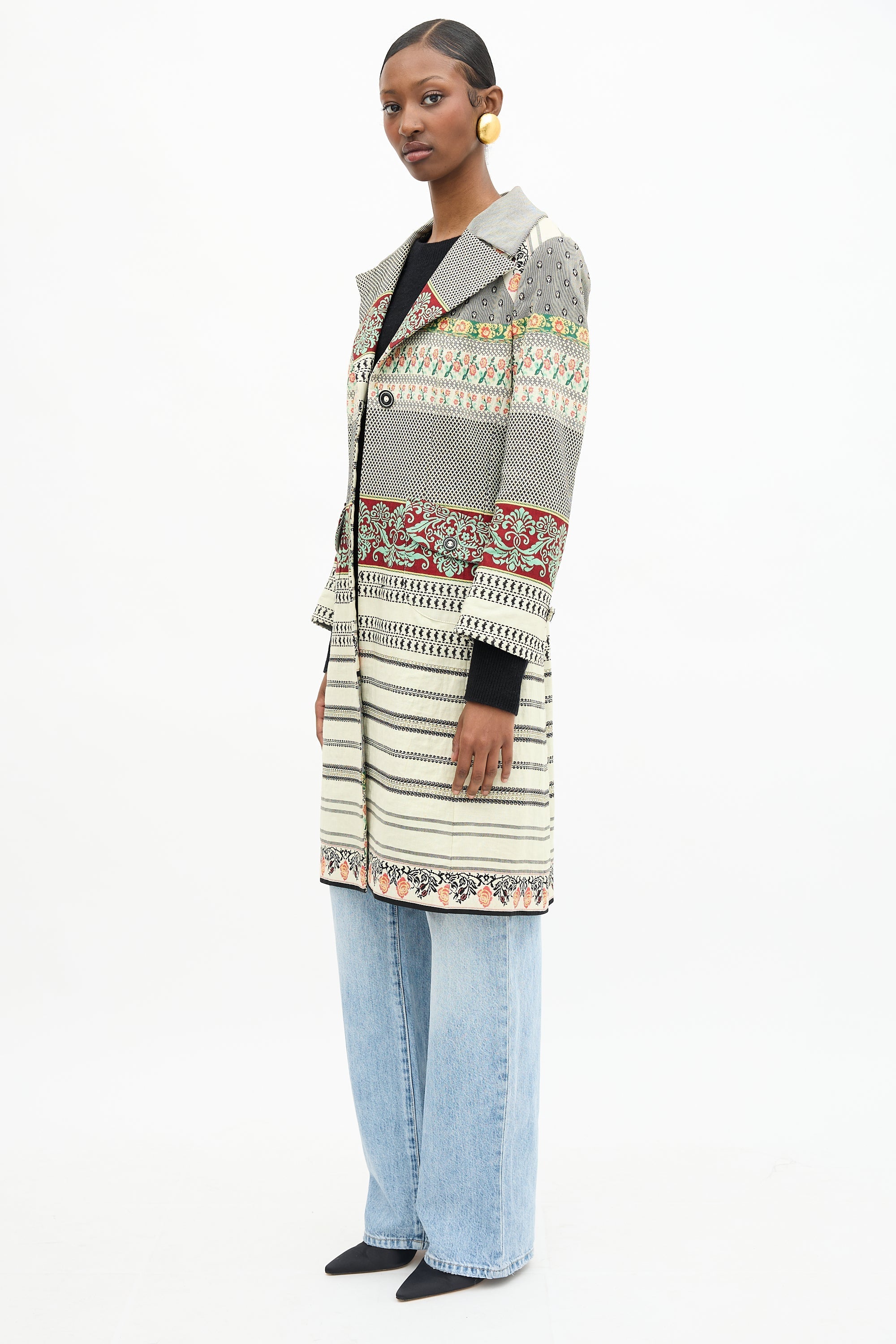 Etro Mixed Jacquard Coat