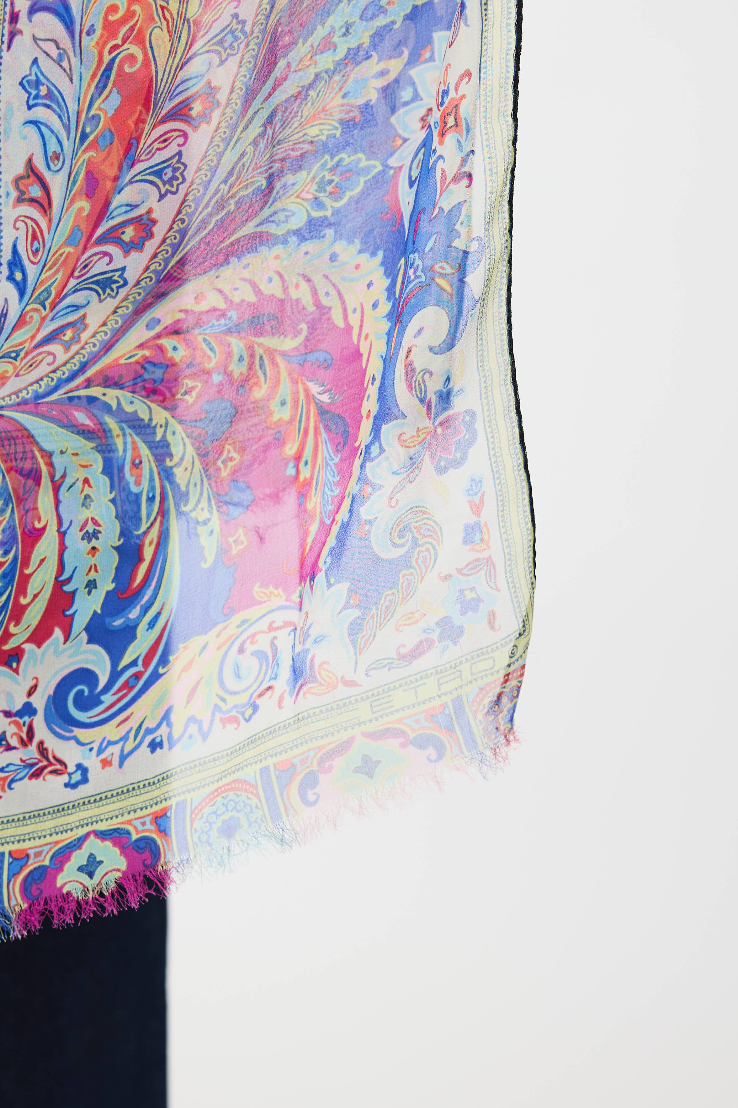 Etro Silk Multi Paisley Scarf