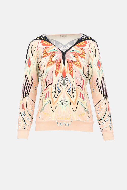 Etro Silk Floral Knit Sweater
