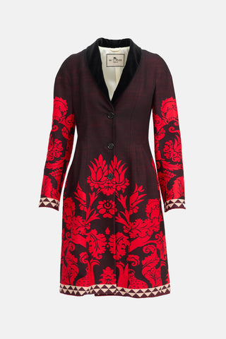 Etro Jacquard Patterned Coat