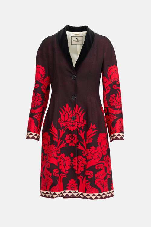 Etro Jacquard Patterned Coat