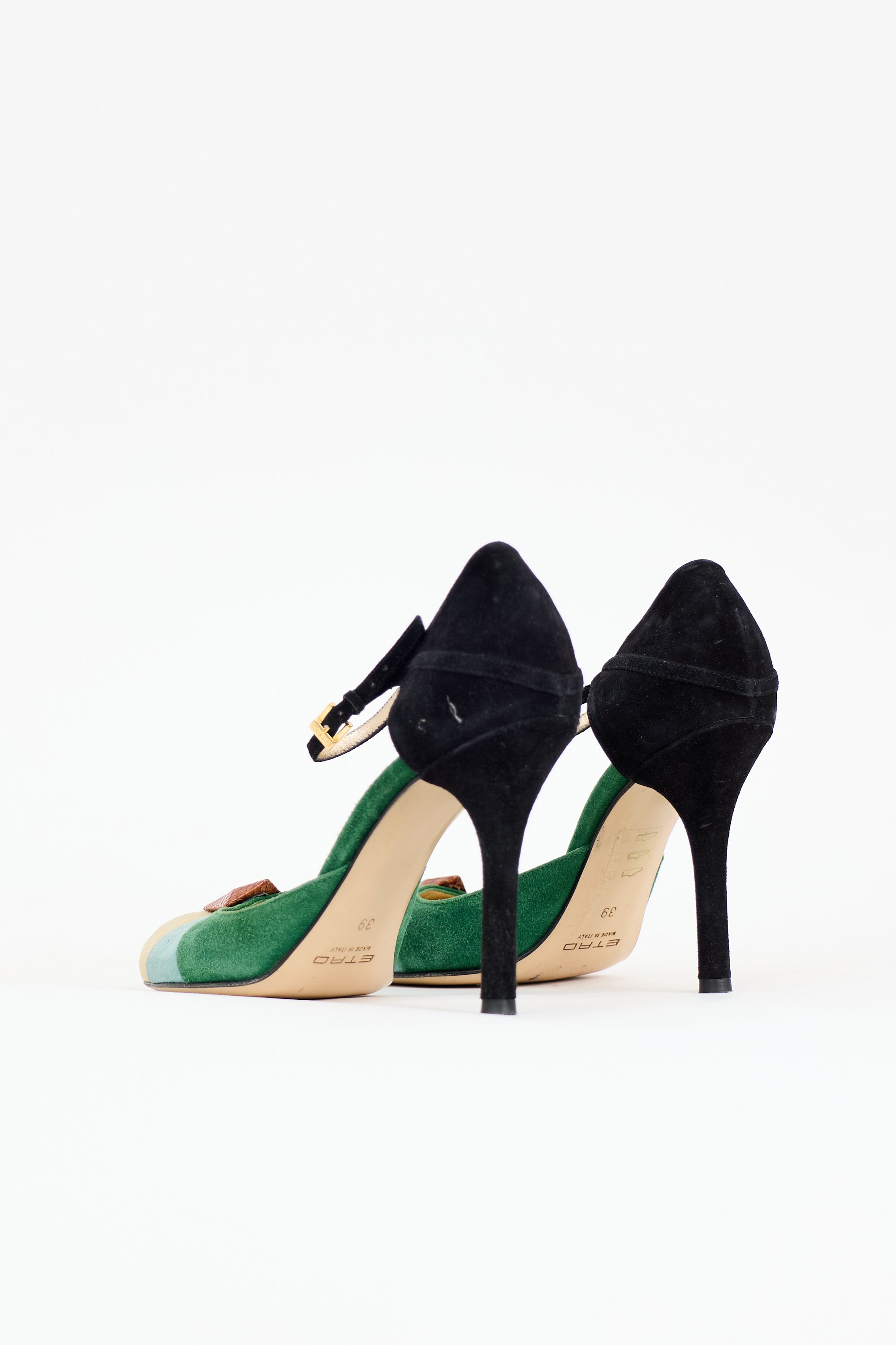 Etro Suede Colour Block Pump