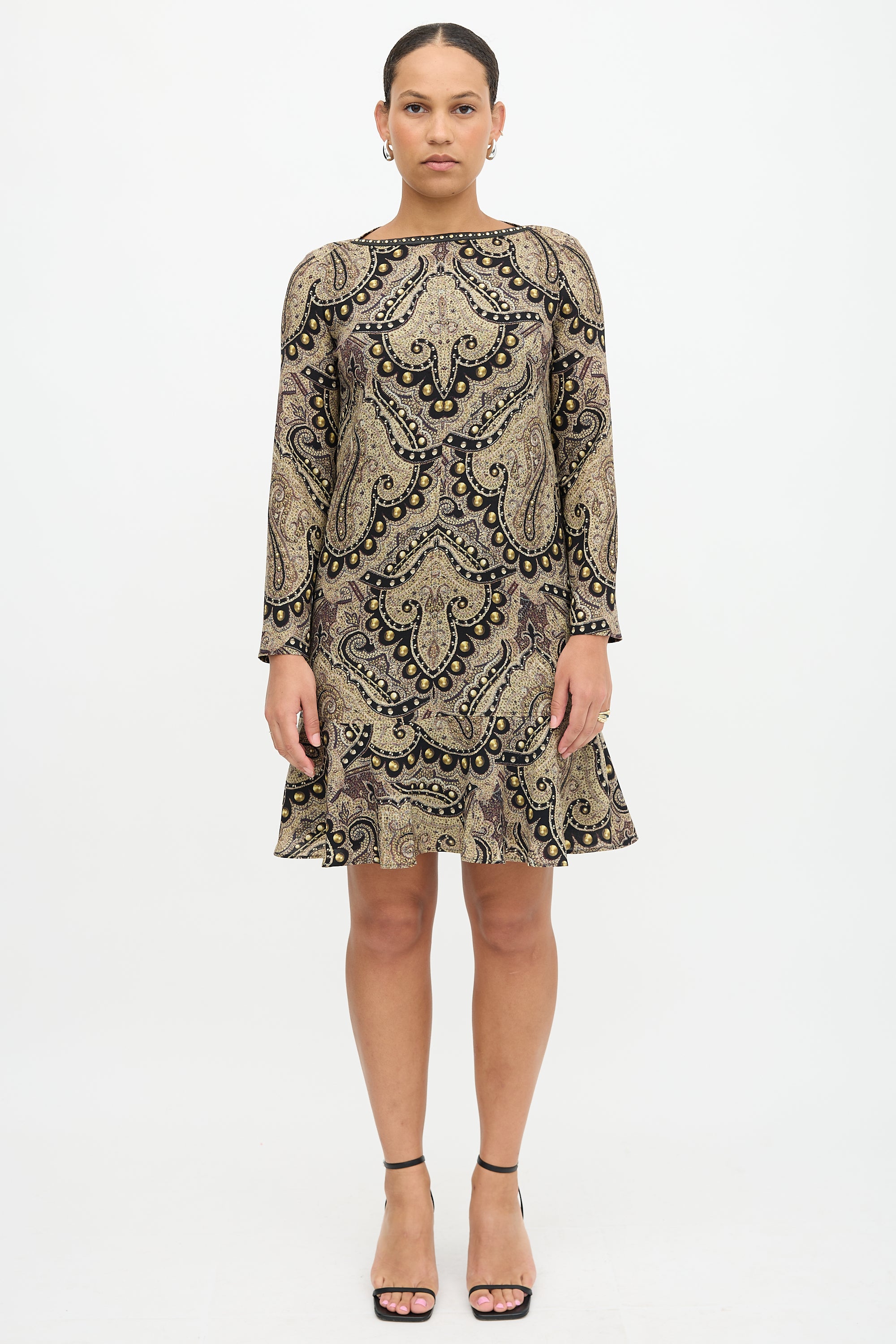 Etro Wool Paisley Printed Dress