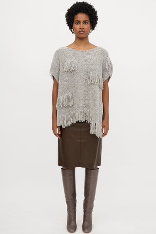 Fabiana Filippi Knit Fringe Top